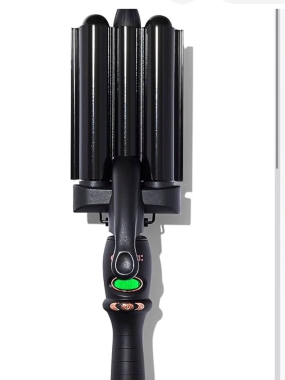 amika Triple Barrel Waver in Black New